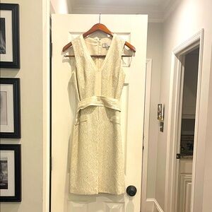 Elegant Badgley Mischa Ivory Cocktail Dress